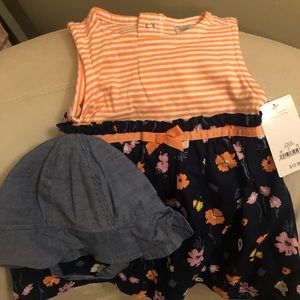 Dress with Hat 3 piece set.